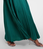 Ulla Johnson Delia pleated satin gown