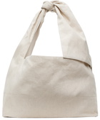 Omar Afridi Off-White Knotted Lidia Tote