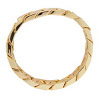 Numbering Gold Big Curb Chain Bracelet