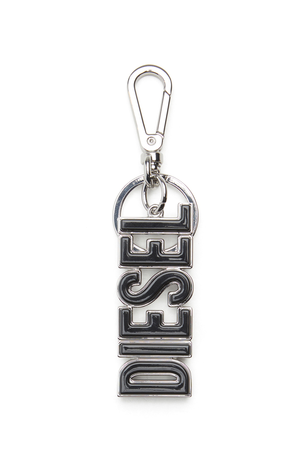 Diesel Metal and resin DIESEL keyring - Bijoux and Gadgets Mens in Black