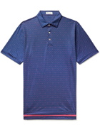 Peter Millar - Seeing Double Printed Tech-Jersey Golf Polo Shirt - Blue