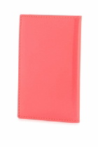COMME DES GARCONS WALLET portafoglio compatto unisex rosa fluo in pelle di capra Pink