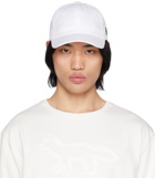 Maison Kitsuné White Seasonal Fox Head Cap