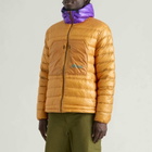 NANGA Men's Ultilight Packable Down Parka Jacket in Orange