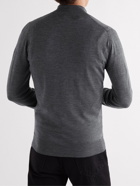 John Smedley - Barrow Merino Wool Half-Zip Sweater - Gray