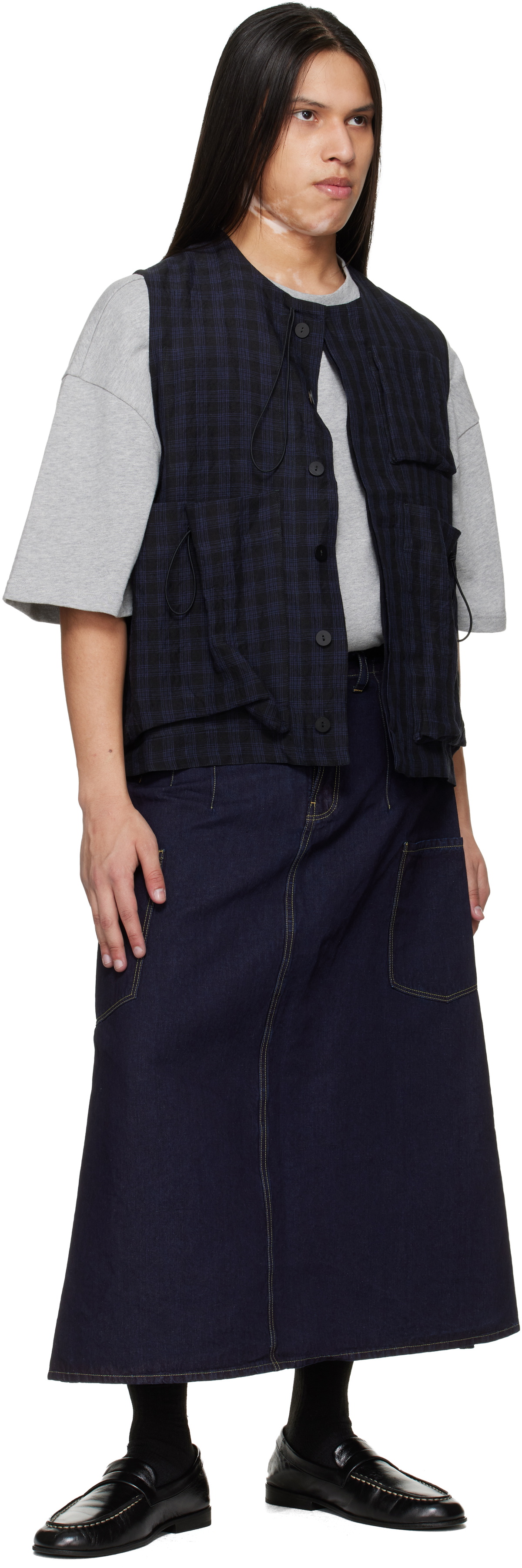 Toogood Black & Blue 'The Roper' Vest