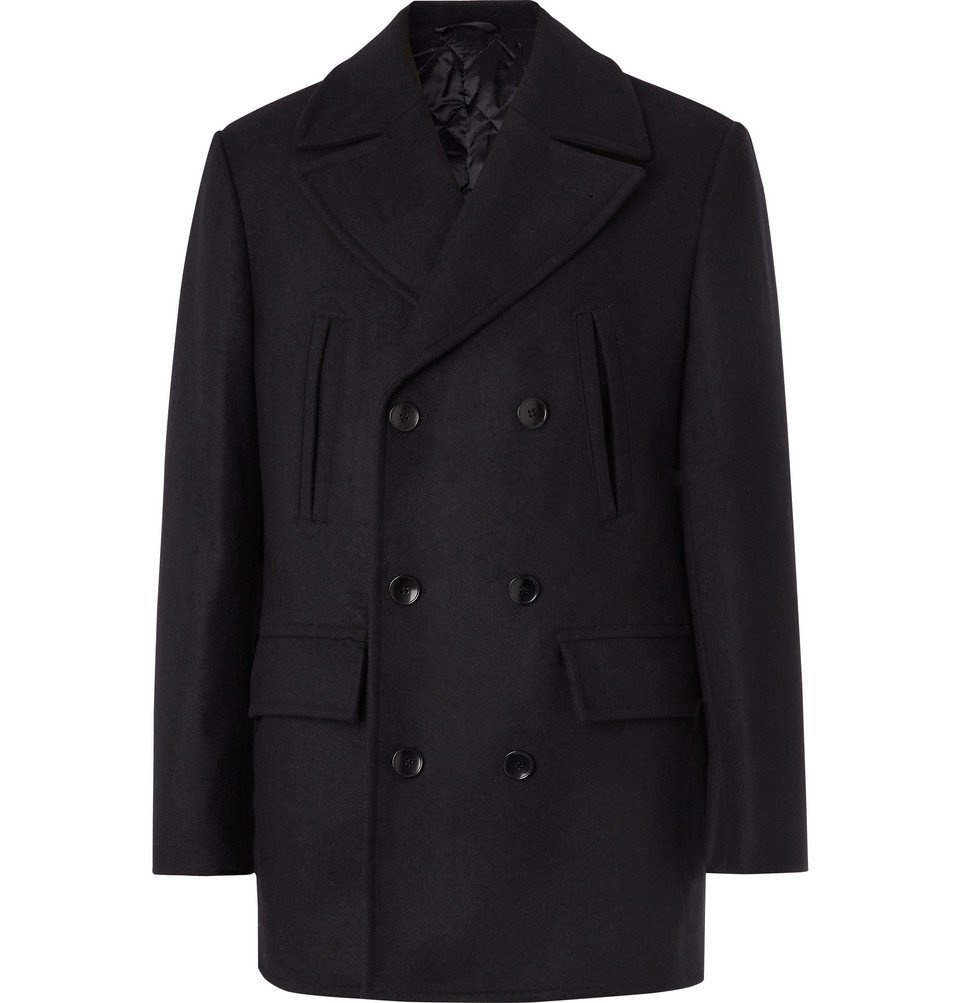 Officine Generale - Edward Wool and Cashmere-Blend Peacoat - Navy 