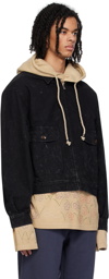Glass Cypress Black Embroidered Jacket