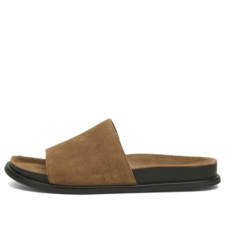 Photo: Vagabond Shoemakers Women's Effie Suede Slide Sandal in Dark Sand