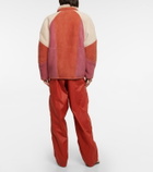 Marant Etoile Abeni shearling-lined suede jacket