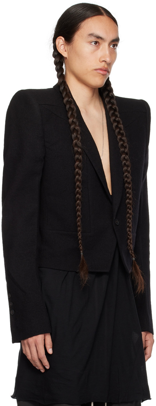 Rick Owens Black Fogpocket Neue Alice Blazer Rick Owens