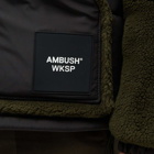 Ambush Men's Teddy Padded Jacket in Army Black