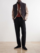 Brunello Cucinelli - Straight-Leg Cotton-Twill Trousers - Black