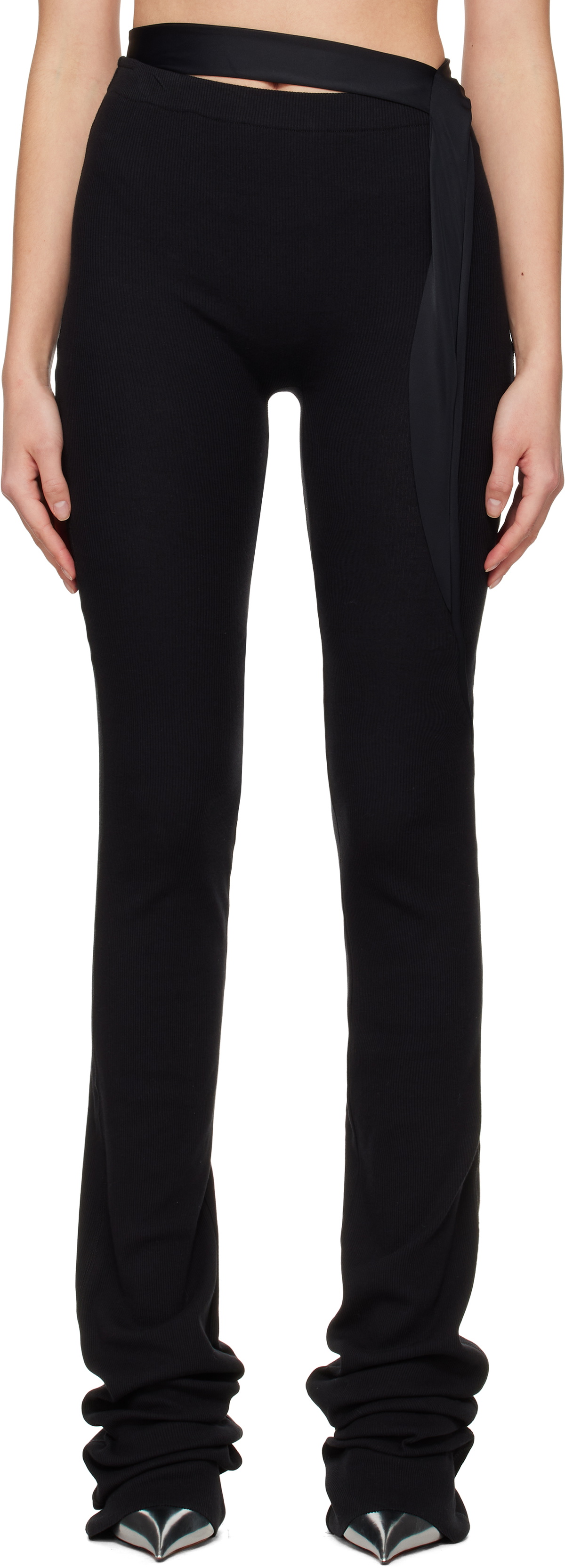 Ottolinger Black Drape Lounge Pants