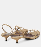 The Row Harlow 35 leather slingback sandals