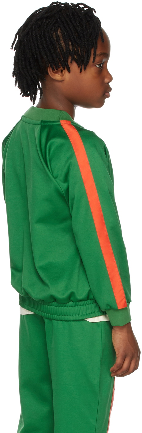 Mini Rodini Kids Green Stripe Track Jacket