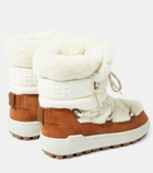 Bogner Chamonix suede and shearling snow boots