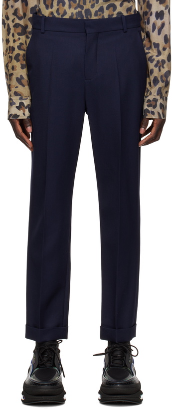 Photo: Balmain Navy Tailored Trousers