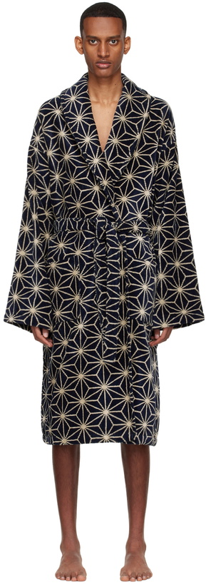 Photo: Nudie Jeans Navy Organic Cotton Robe