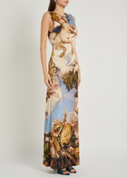 Alice + Olivia Delora Printed Jersey Maxi Dress Multicoloured