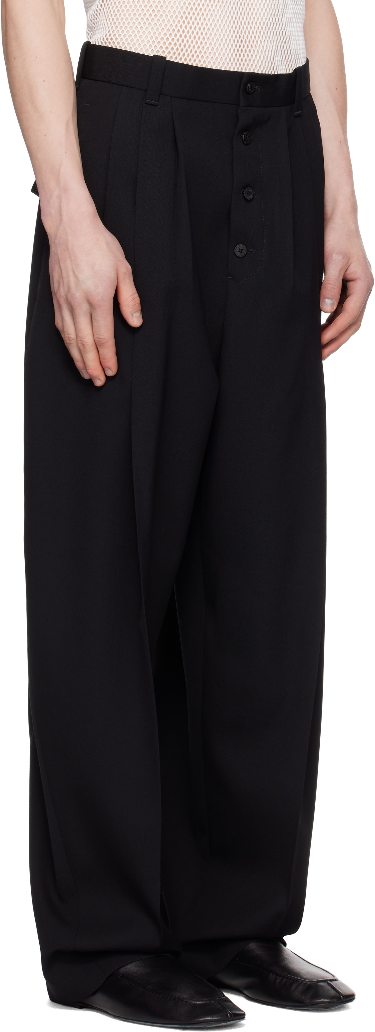 JACQUEMUS Black La Croisière 'The Fernando' Trousers Jacquemus
