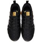 Nike Black and Gold Air Vapormax Plus Sneakers