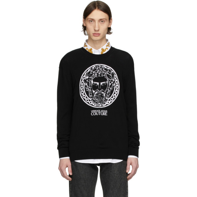 Photo: Versace Jeans Couture Black Adriano Crewneck Sweater