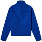 Drake's Men's Boucle Wool Zip Fleece Jacket in Blue