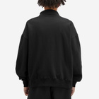 Awake NY Men's Script Quarter Zip Sweatshirt in Black