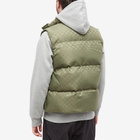 Daily Paper Men's Pondo Monogram Down Vest in Clover Green