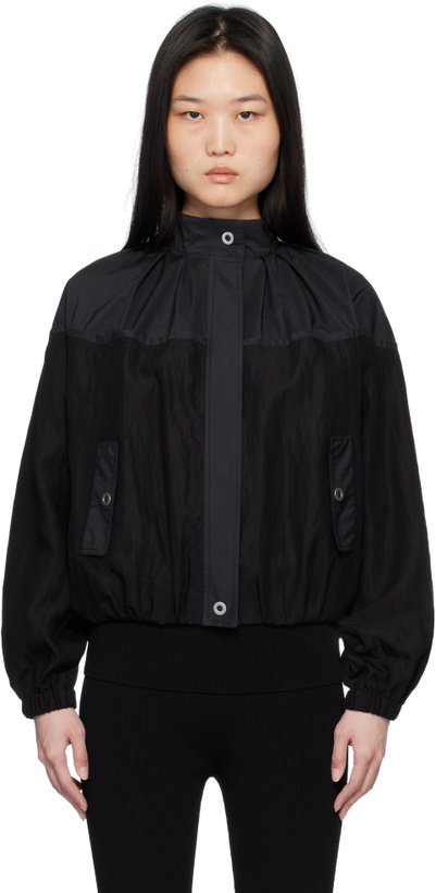 Photo: 3.1 Phillip Lim Black & Navy Combo Track Jacket
