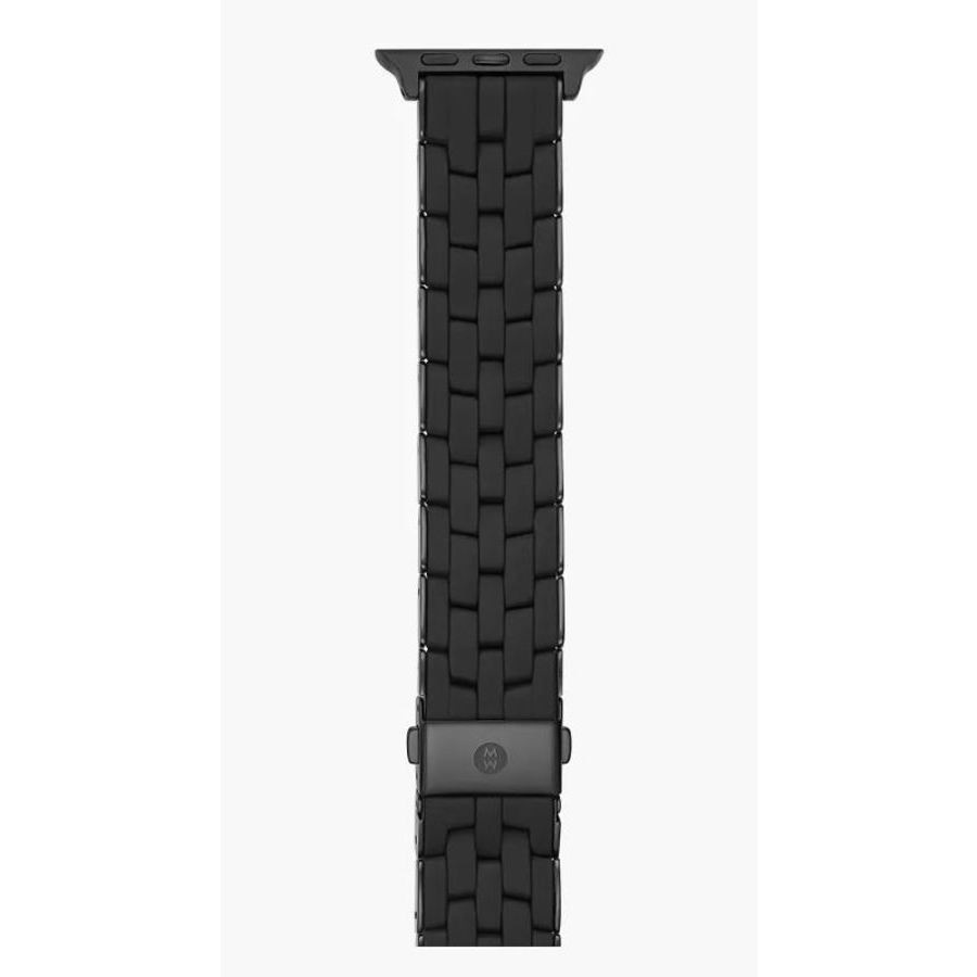 Michele Black Silicone-Wrapped Bracelet Band For Apple Watch