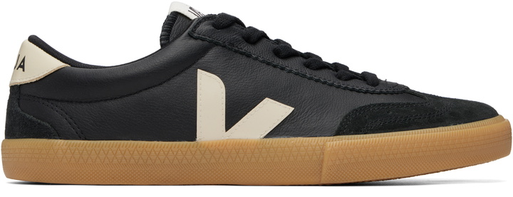 Photo: VEJA Black Volley Leather Sneakers