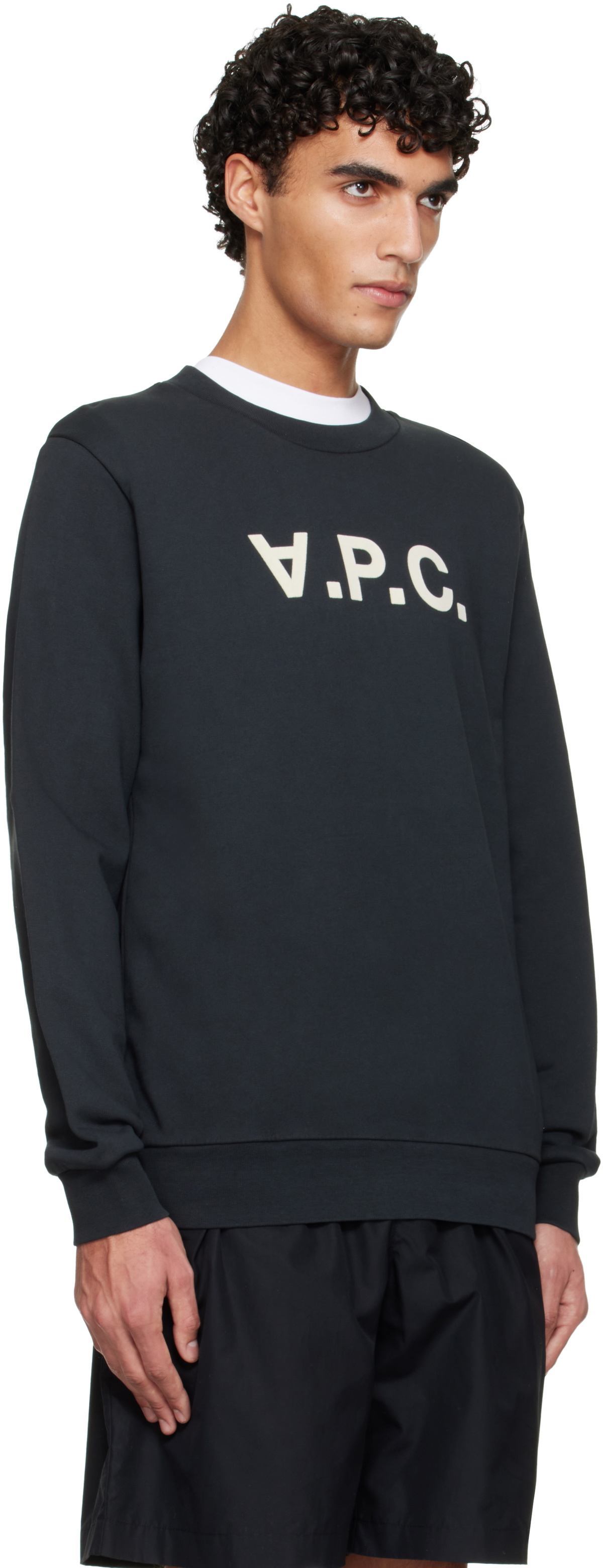 A.P.C. Black Standard Grand 'VPC' Sweatshirt