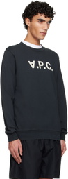 A.P.C. Black Standard Grand 'VPC' Sweatshirt