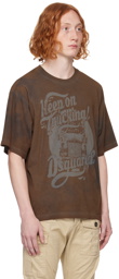 Dsquared2 Brown 'Keep on Trucking' T-Shirt