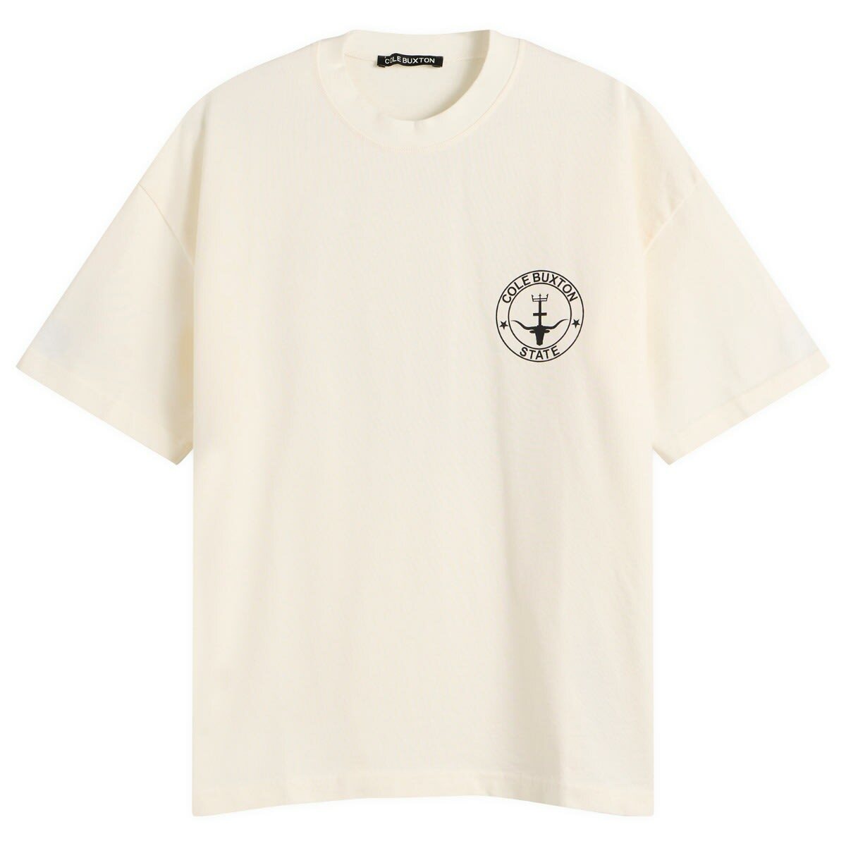Cole Buxton Men's State T-Shirt in Vintage Whitalye