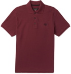 rag & bone - Cotton-Piqué Polo Shirt - Burgundy