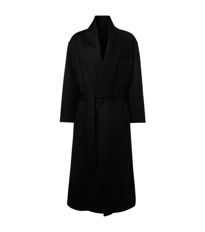 Photo: Tom Ford Wool and silk wrap coat