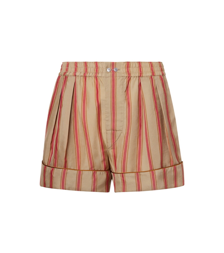 Photo: Saint Laurent Striped twill shorts