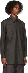 Lemaire Grey Officer Shirt