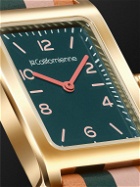 laCalifornienne - Daybreak 24mm Gold-Plated and Leather Watch, Ref. No. DB-01 YG CEC