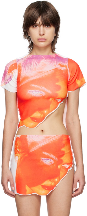 Photo: 1XBLUE SSENSE Exclusive Multicolor Burn T-Shirt