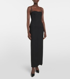 Thom Browne - Corset wool and silk maxi dress