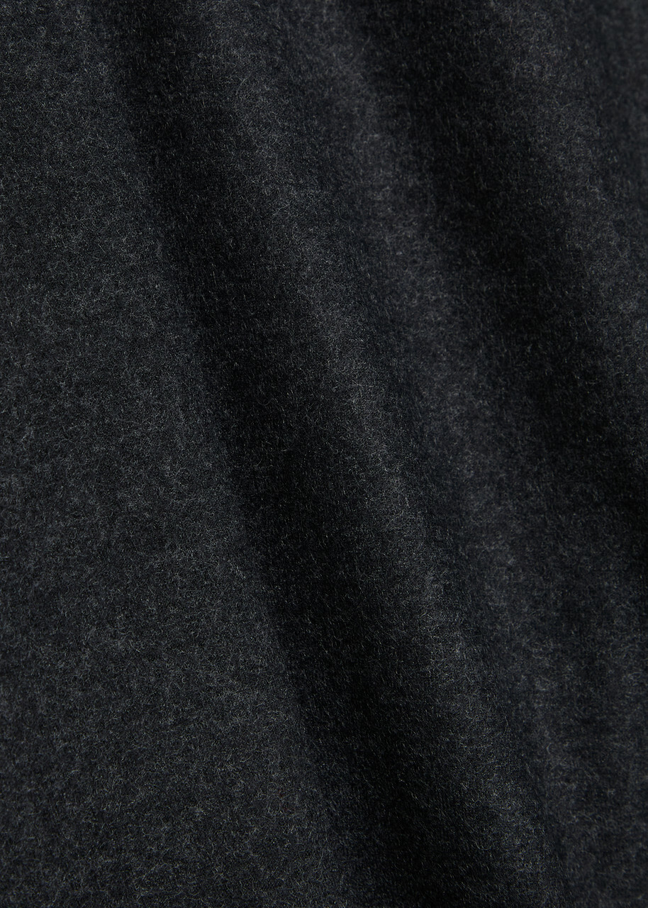 Eileen Fisher Wide-leg Wool Trousers Charcoal