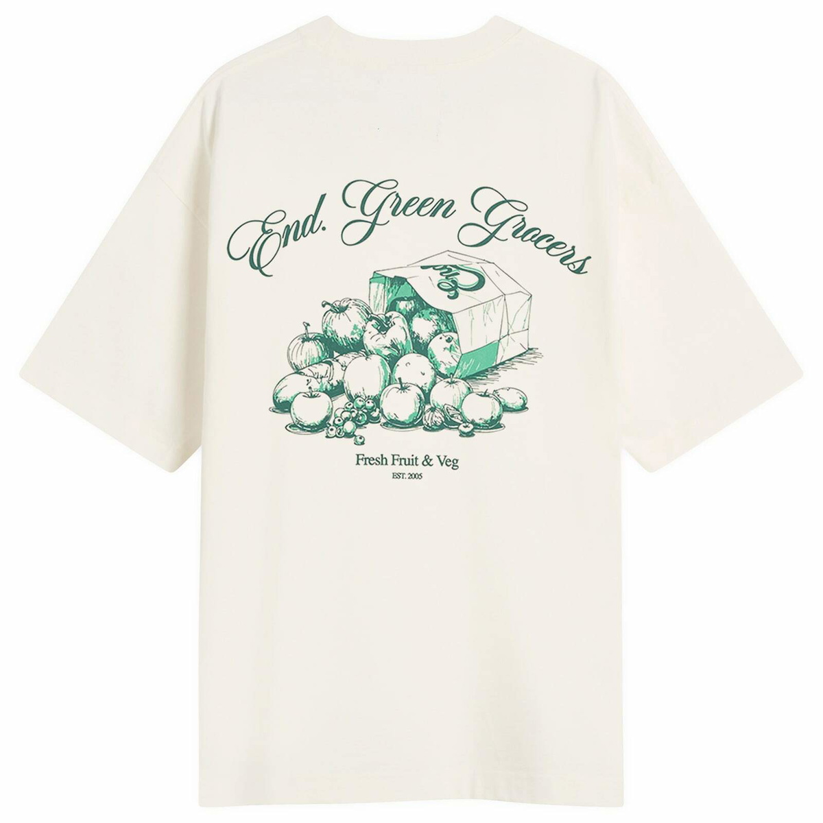 END. Fresh Produce T-Shirt in Ecru