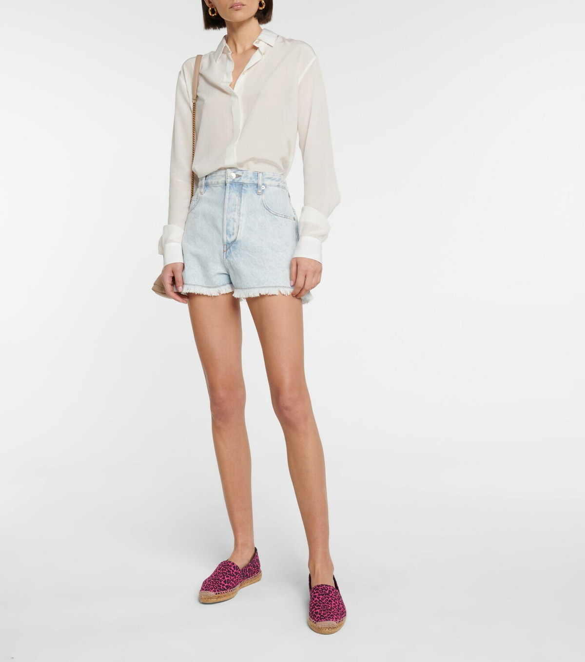 Saint Laurent Leopard-print canvas espadrilles