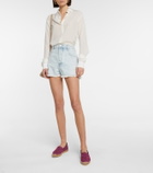Saint Laurent Leopard-print canvas espadrilles