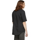 Sankuanz Black Silver Collar Shirt