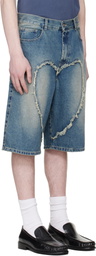 Carne Bollente Blue 'The Love' Denim Shorts